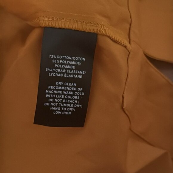 Lafayette 148 New York tunic button-front blouse in a mustard yellow - Picture 4 of 5